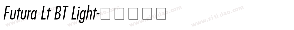 Futura Lt BT Light字体转换